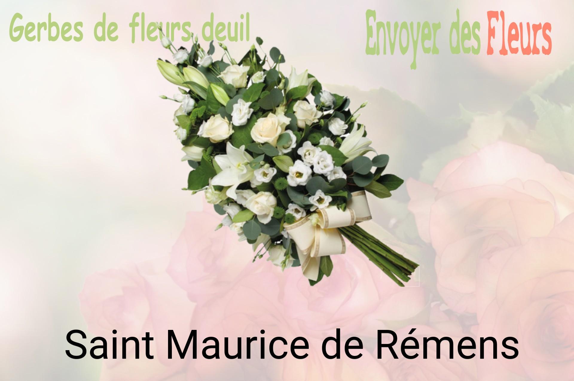 Gerbe de fleurs de deuil livrée à Saint-Maurice-de-Rémens